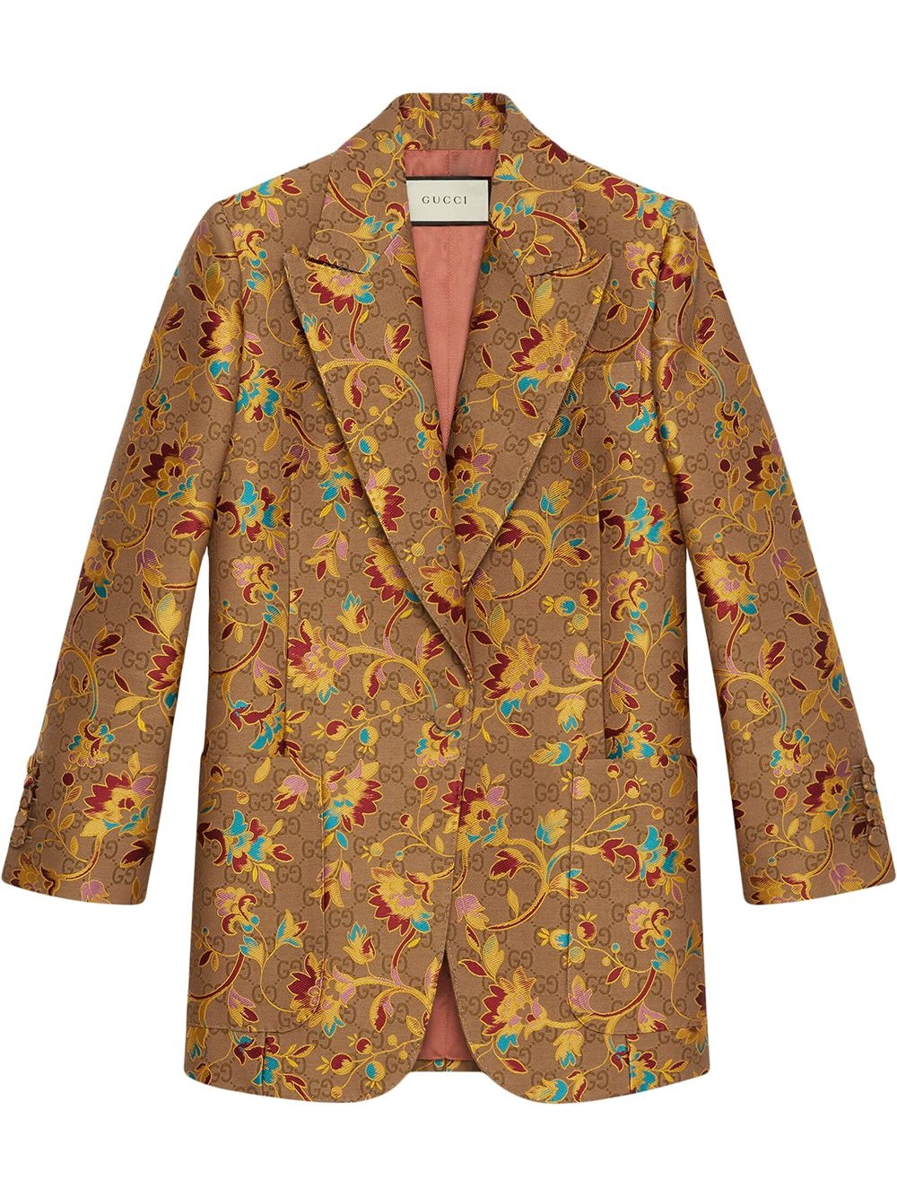 GG floral blazer - 1