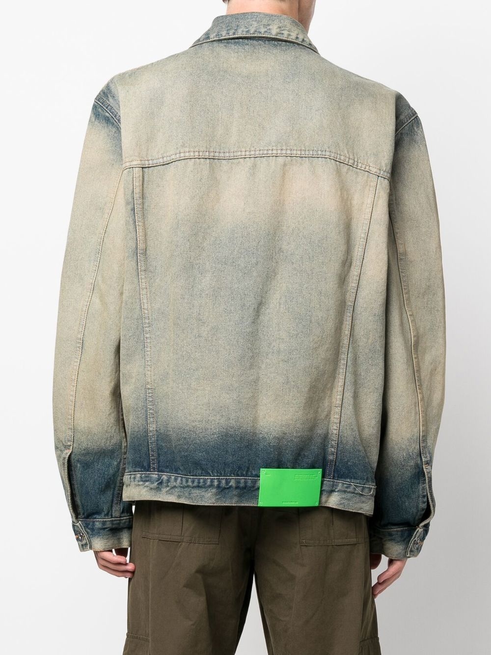 acid-wash denim jacket - 4