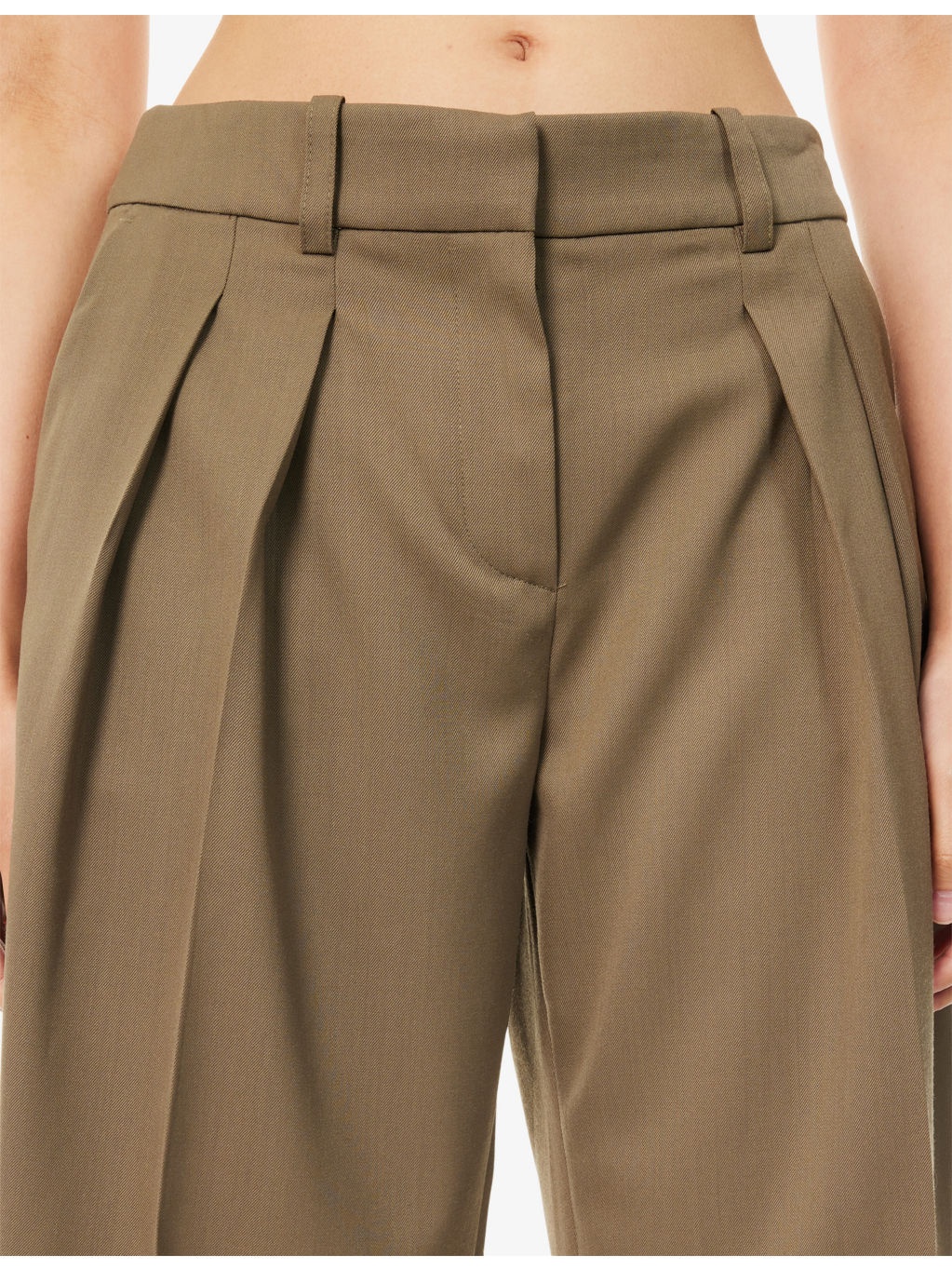 Bilbao Pleated Wool Bermuda Shorts - 5