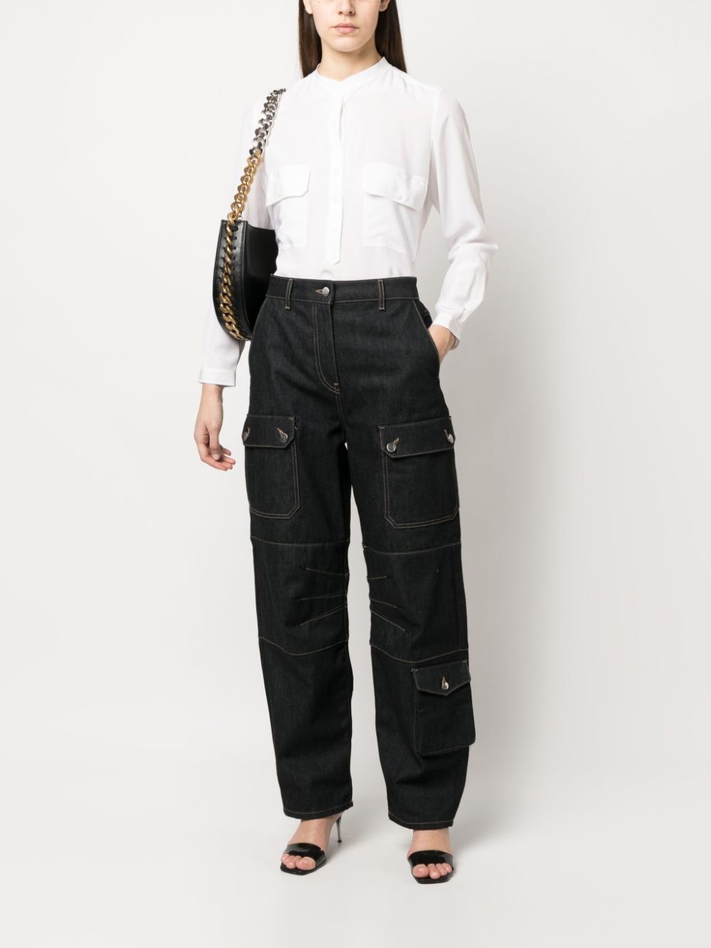 collarless shirt - 4