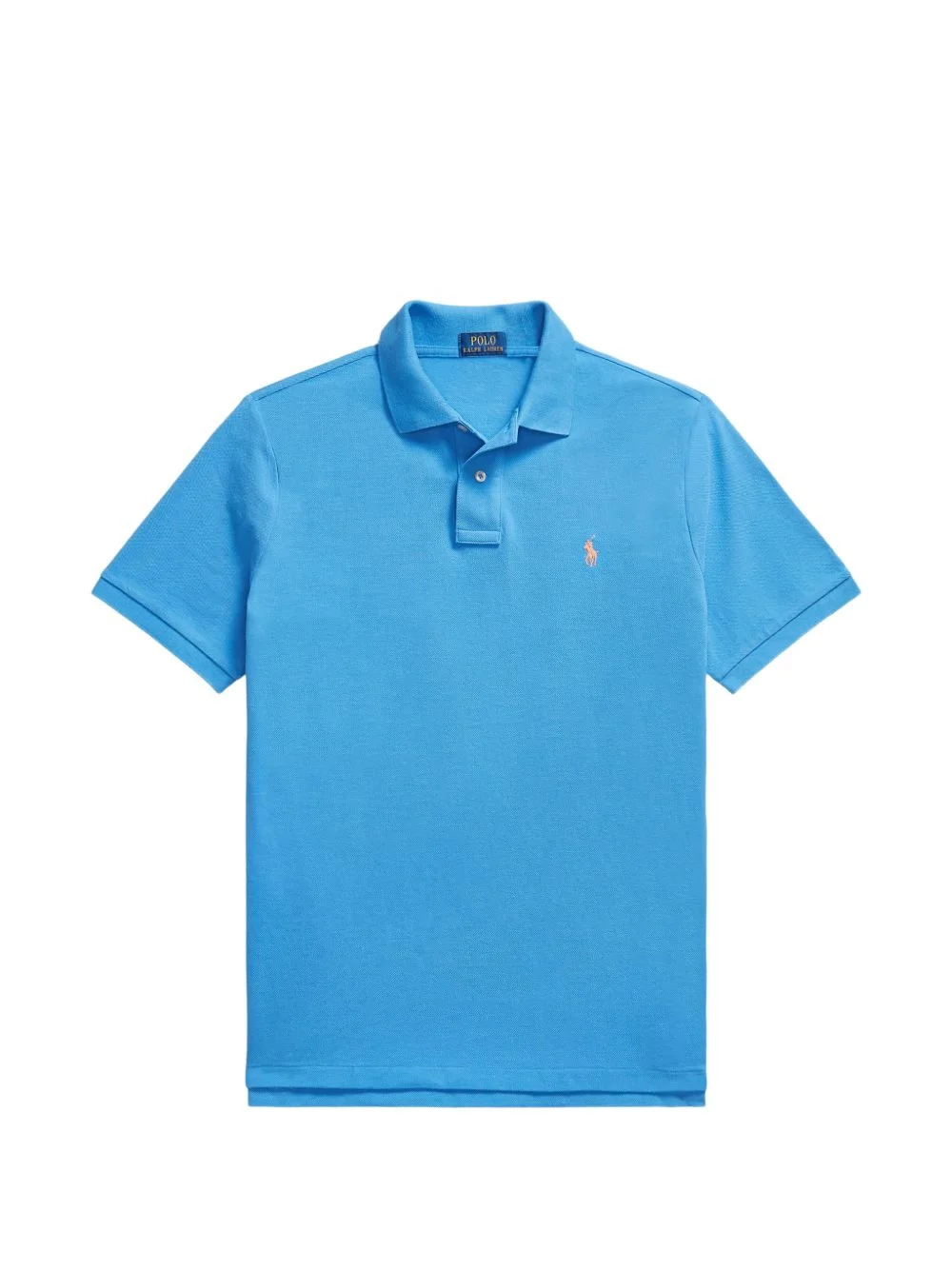 logo-embroidered piqué polo shirt - 1
