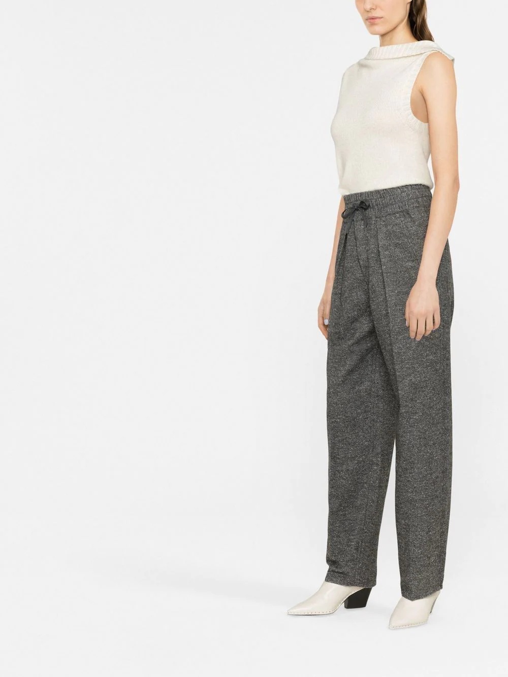 Miroki drawstring tapered trousers - 4