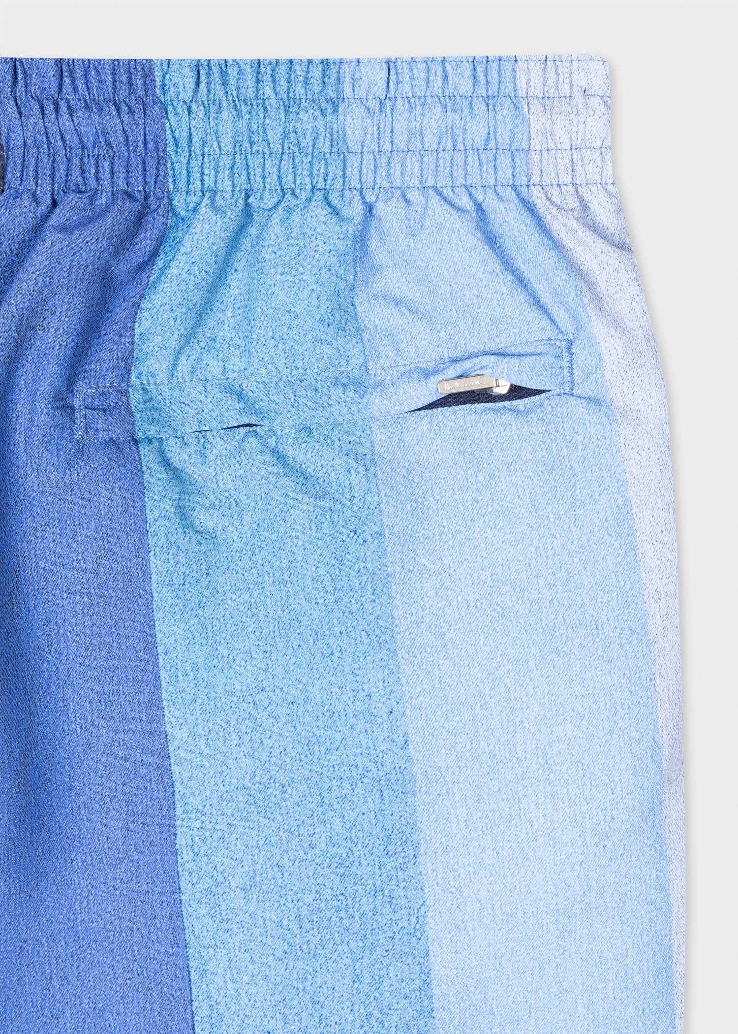 Blue 'Big Stripe' Swim Shorts - 2