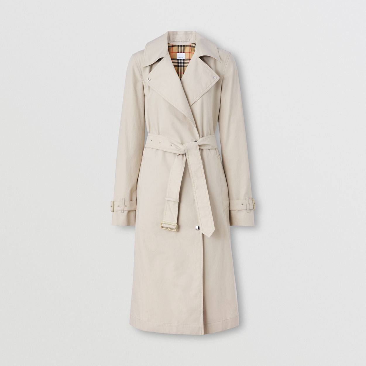 Cotton Belted Trench Coat - 4