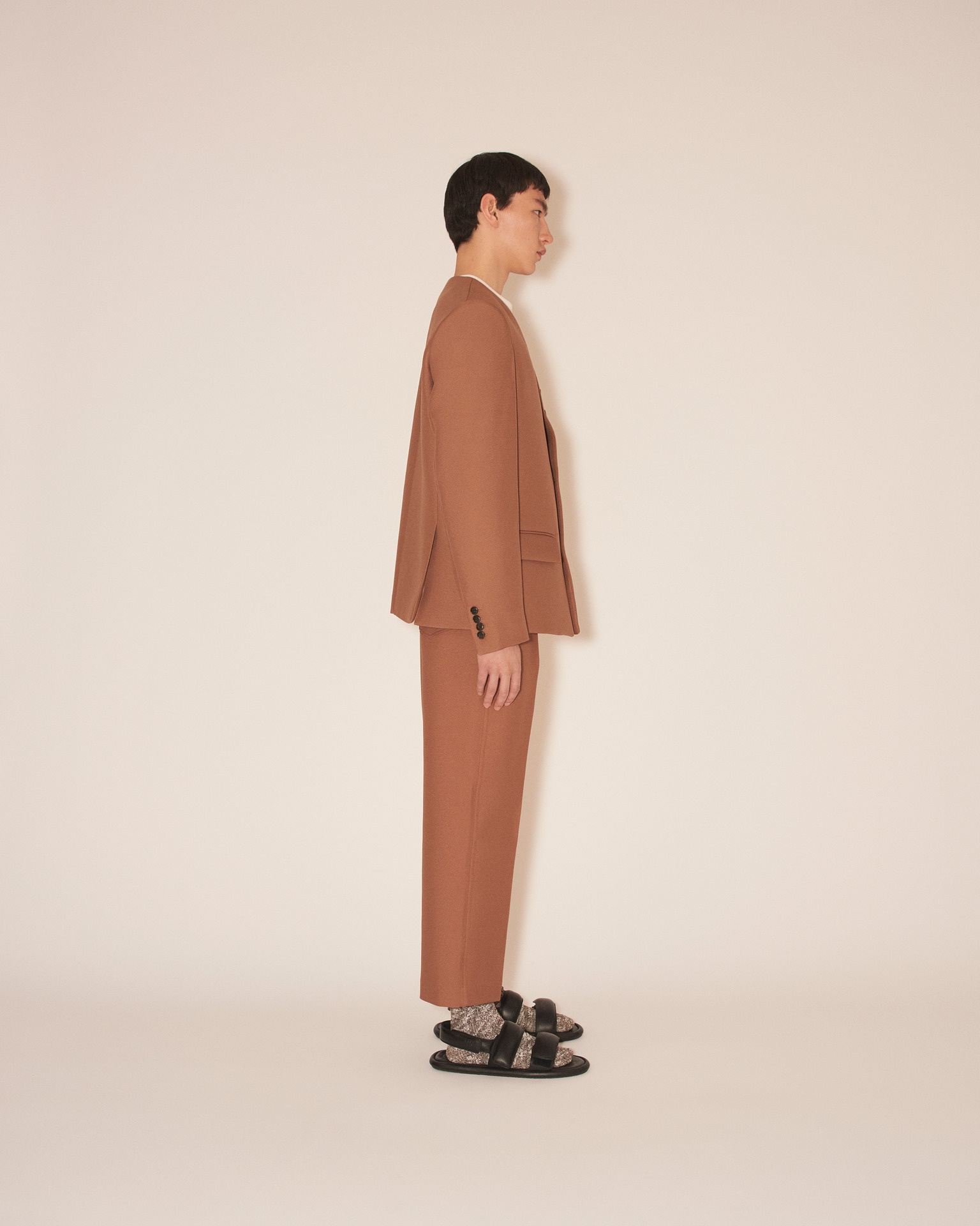 JETT - Double suiting pants - Brown - 4