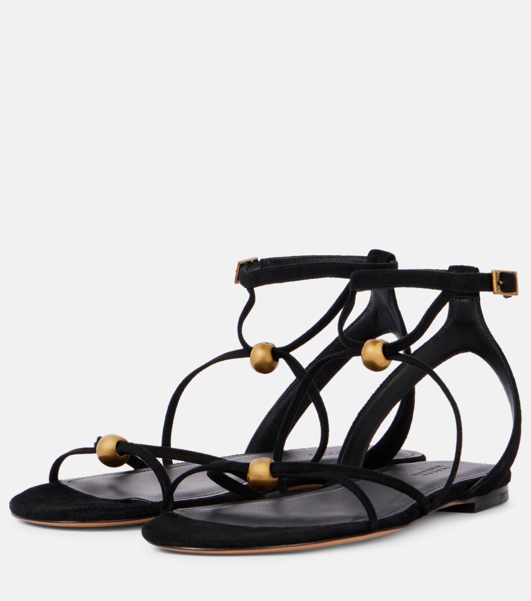 Aeza embellished suede sandals - 4