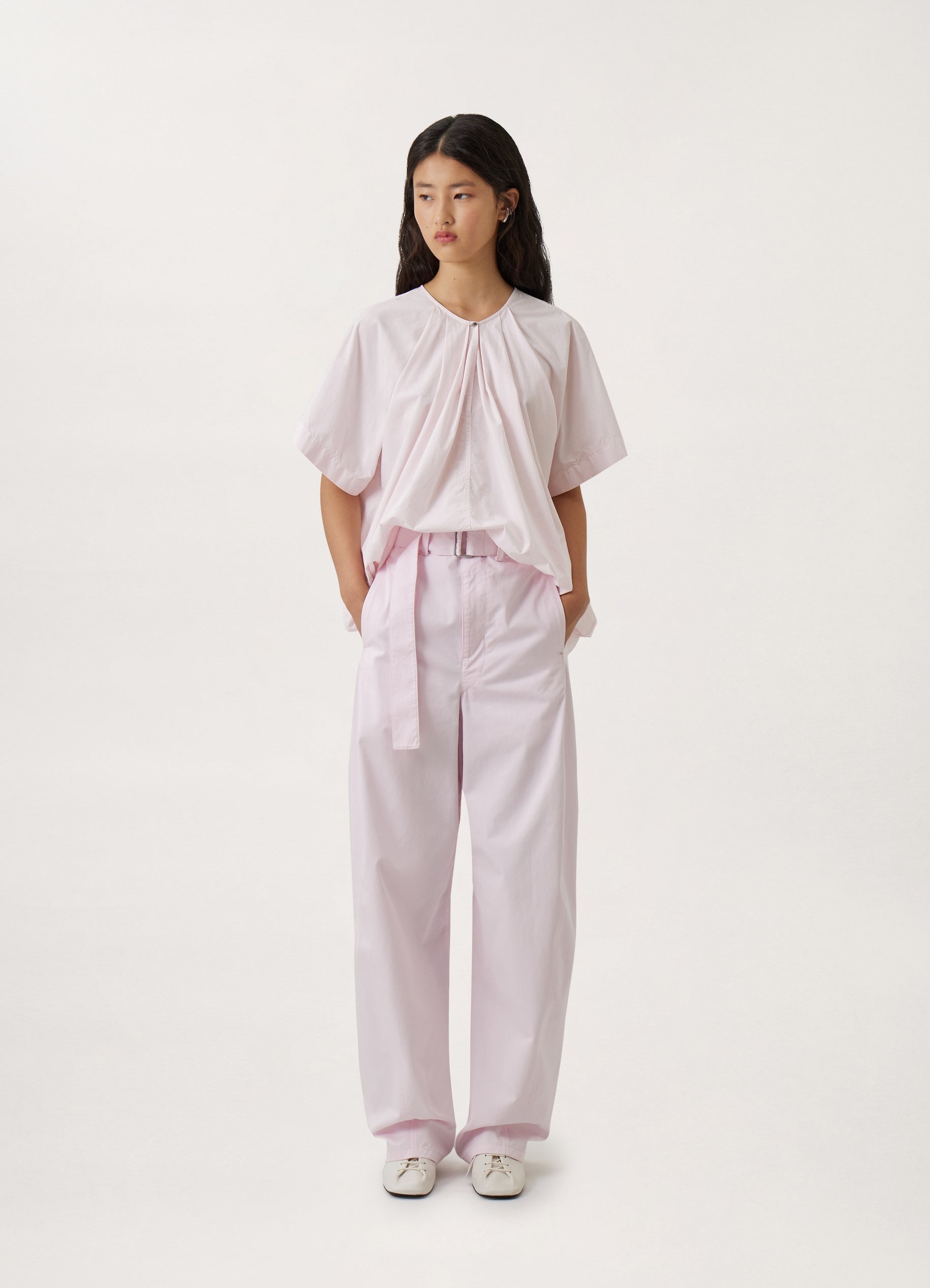 LIGHT BELTED TWISTED PANTS
COTTON TWILL - 3