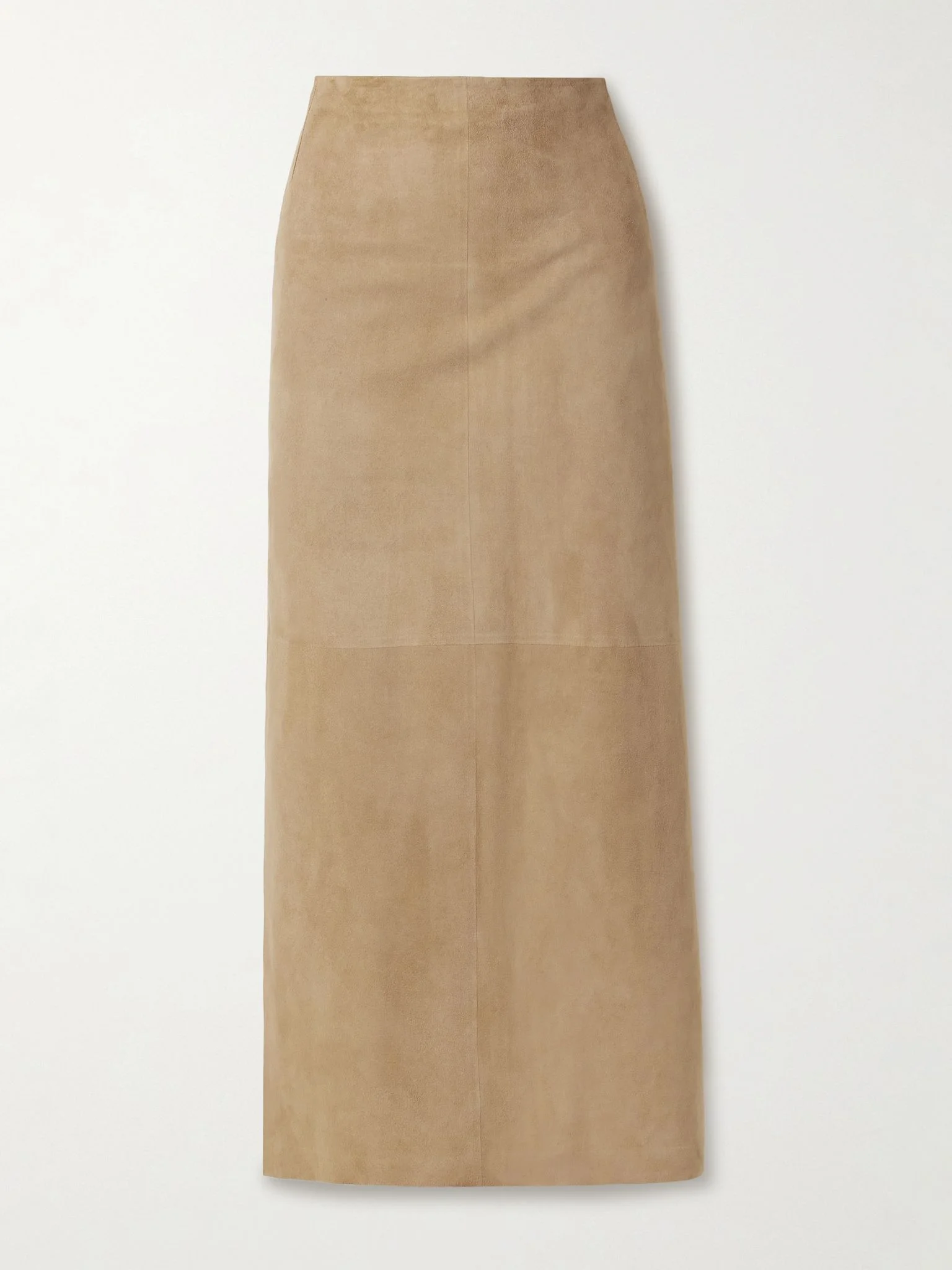 Danas paneled suede midi skirt Beige - 1