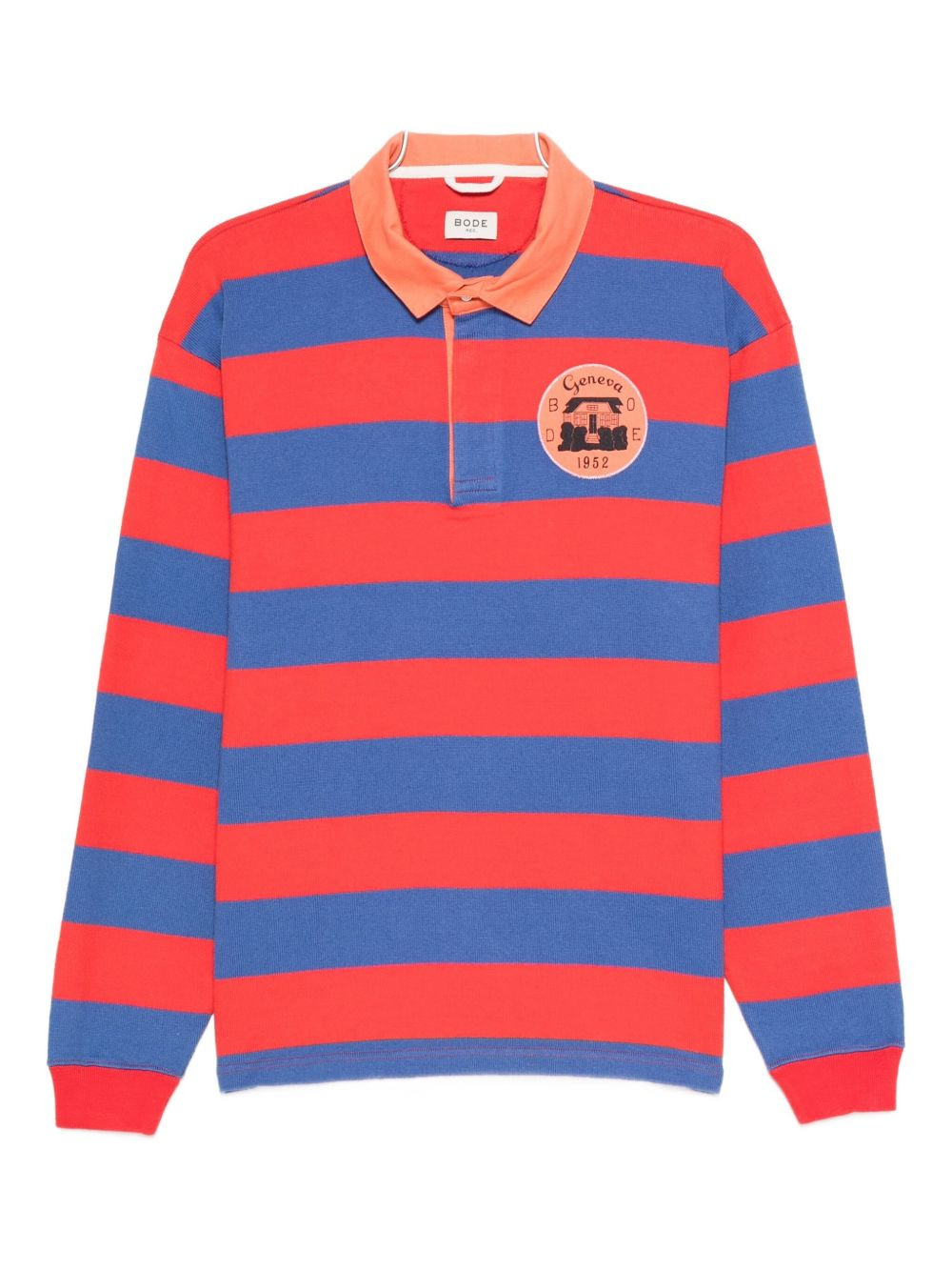 striped rugby polo shirt - 1