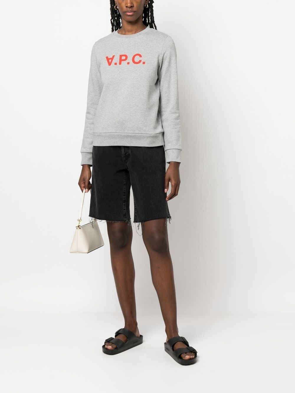 logo-print cotton sweatshirt - 2