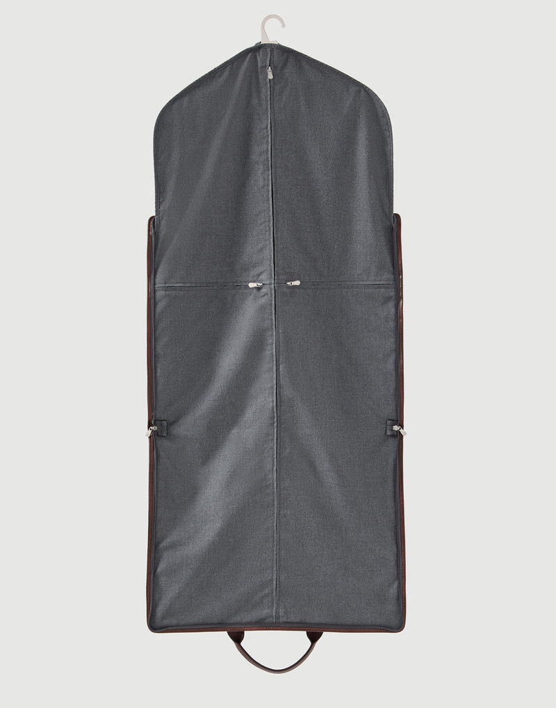 Techno fabric and calfskin suit holder 5