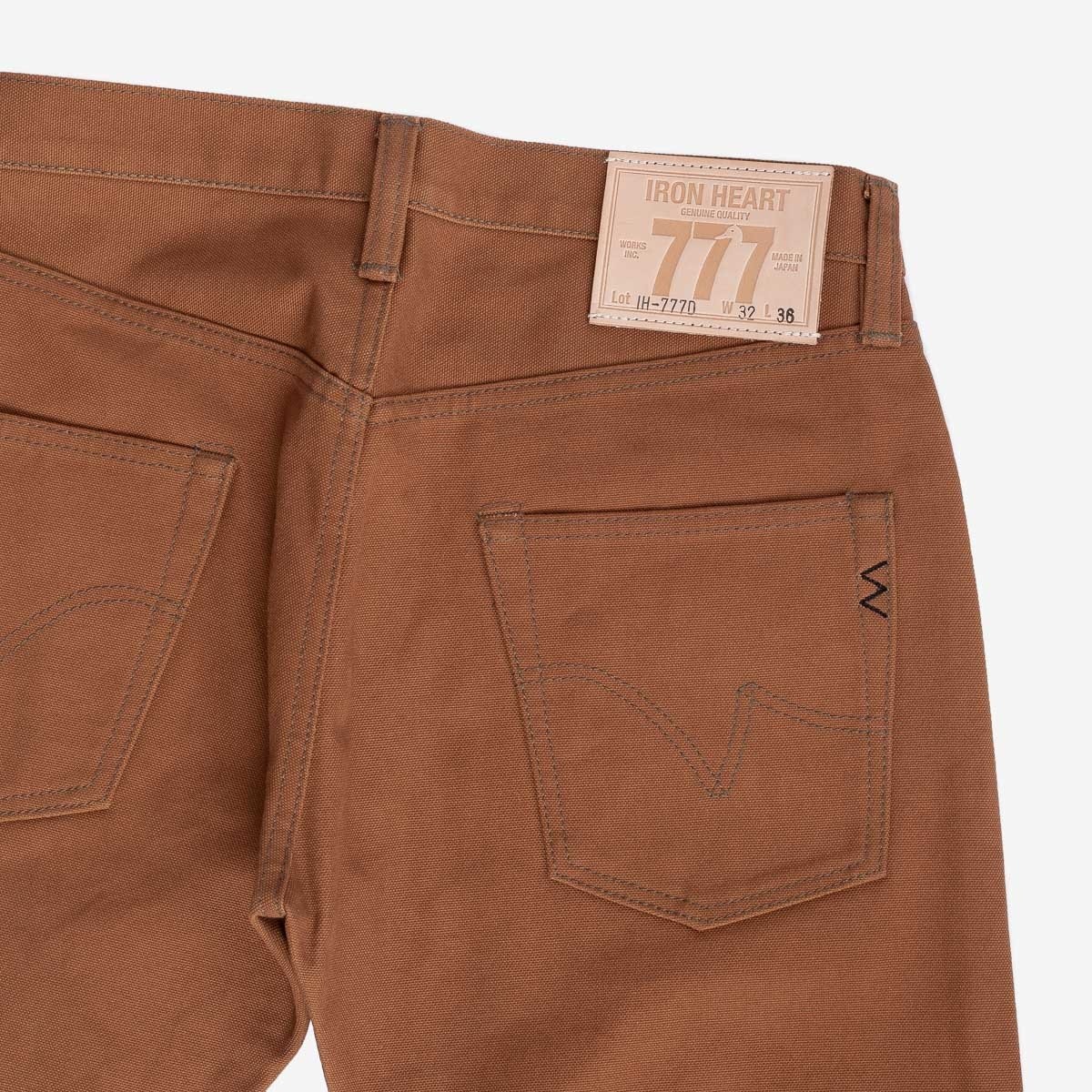 IH-777D 17oz Duck Slim Tapered Cut Jeans - Brown - 6