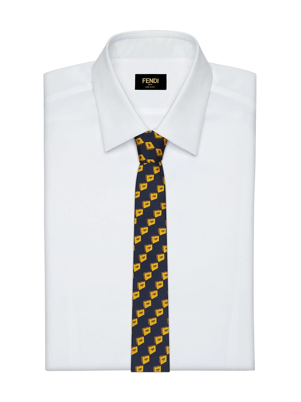 Fendi packaging-print tie - 3