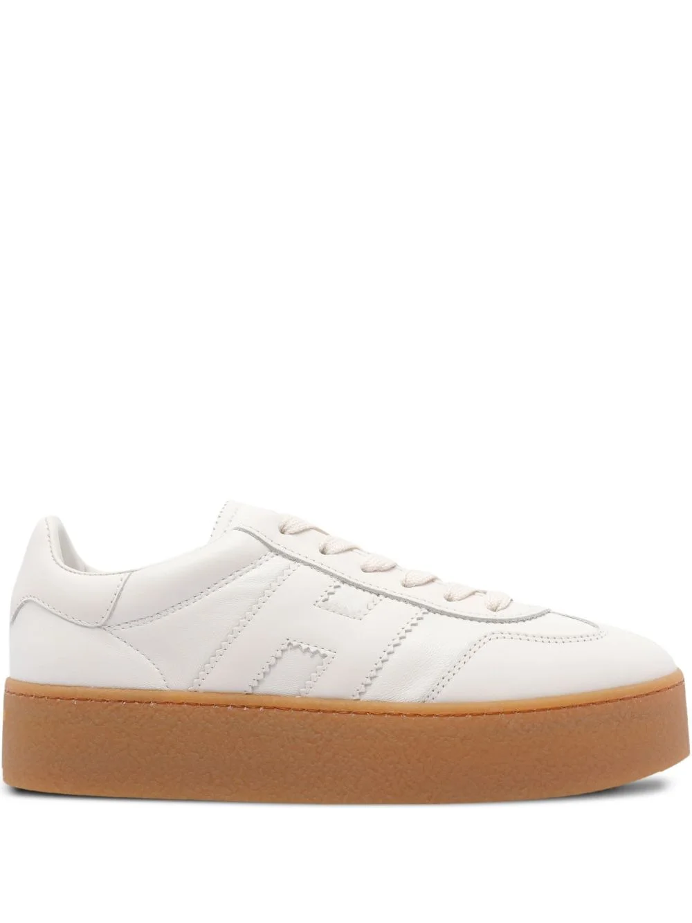 Cool leather platform low-top sneakers - 1