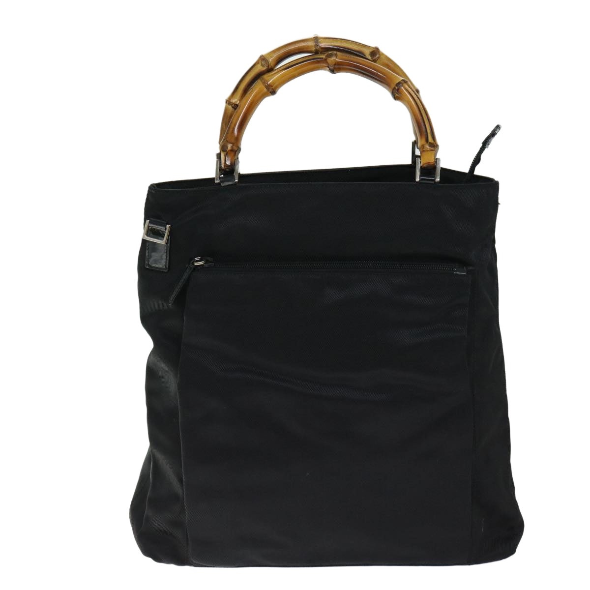 GUCCI Bamboo Hand Bag Nylon Black 002 3754 002 3754 - 2