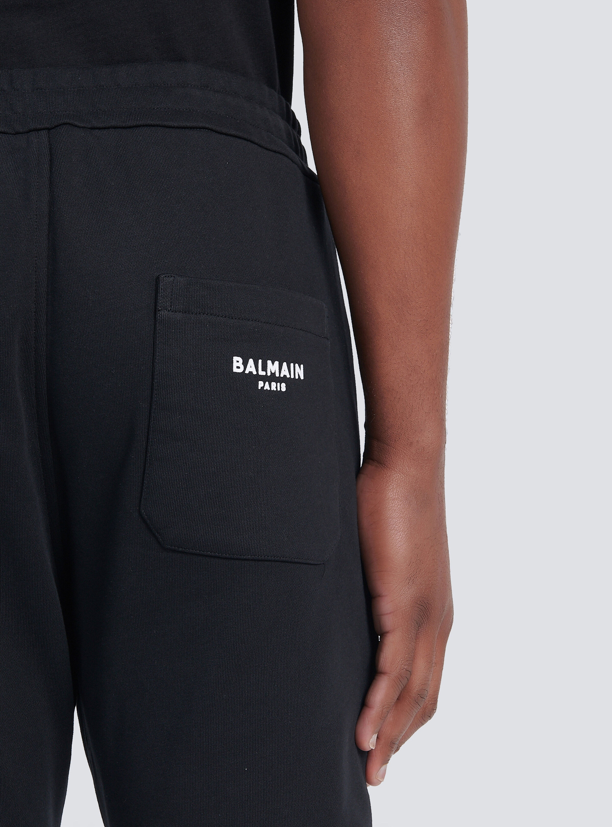 Cotton sweatpants with Balmain Paris logo - 7
