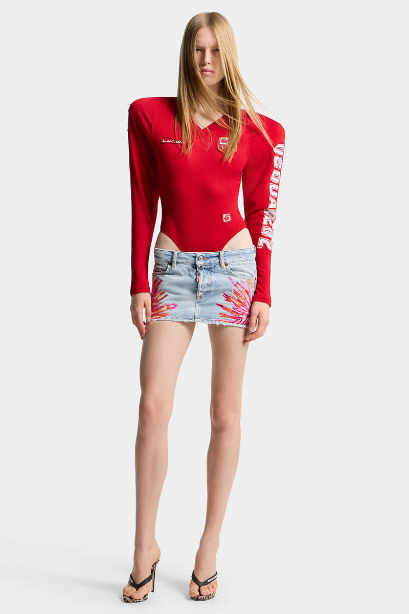 LIGHT CLEAN JEAN MINI SKIRT 3