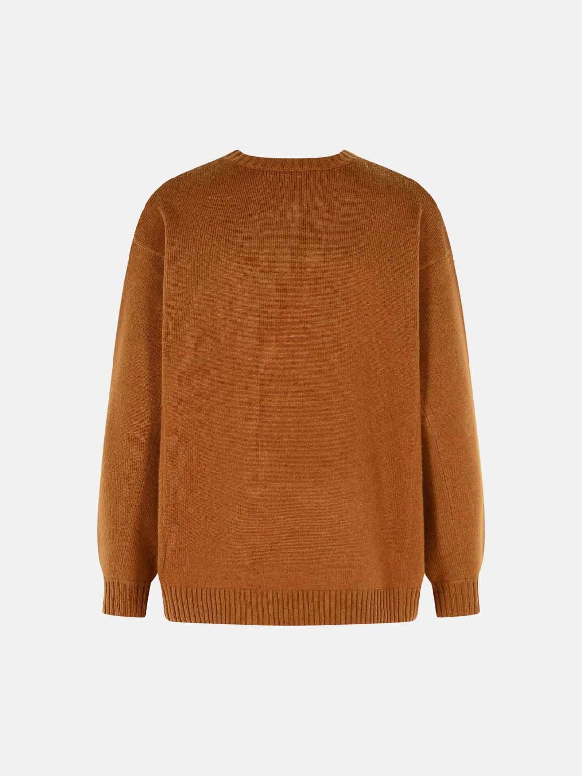 WOOL AND CASHMERE LEATHER SWEATER - 3