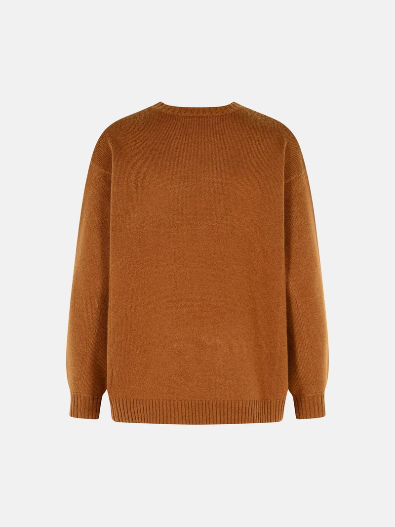 Max Mara WOOL AND CASHMERE LEATHER SWEATER outlook