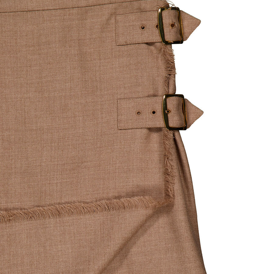 Burberry Panel Pleated Wool Kilt - 5