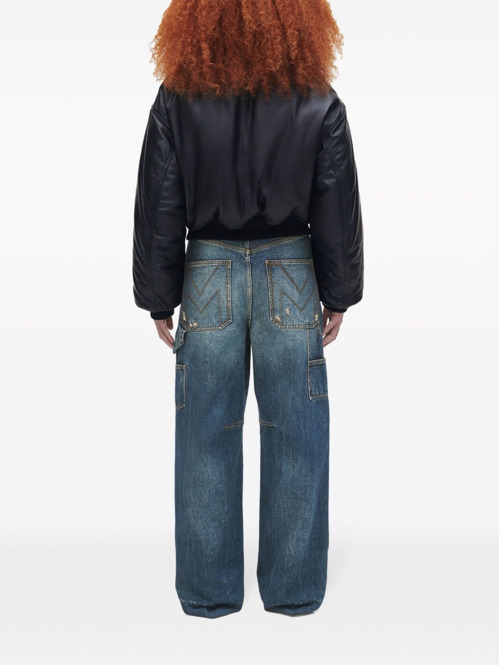 leather bomber jacket - 4