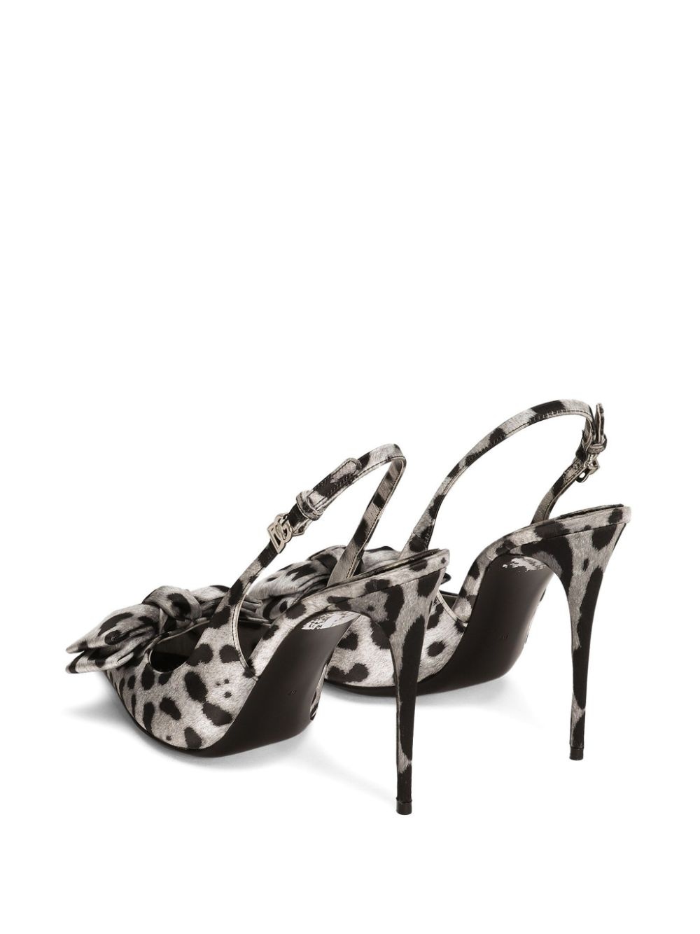 105mm leopard-print slingback pumps - 3