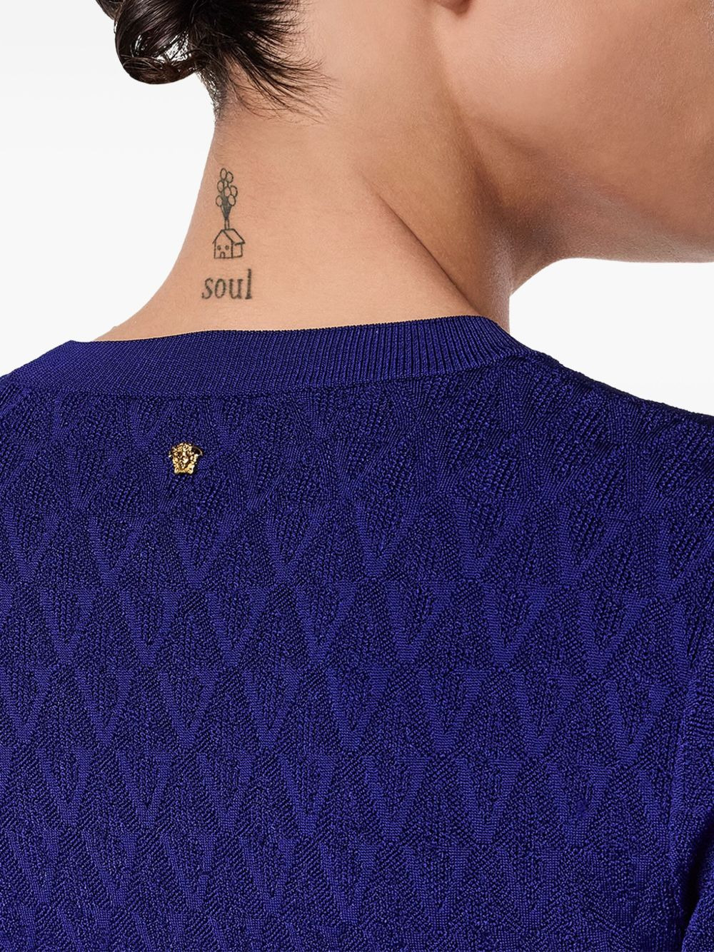 textured-knit short-sleeve top - 5