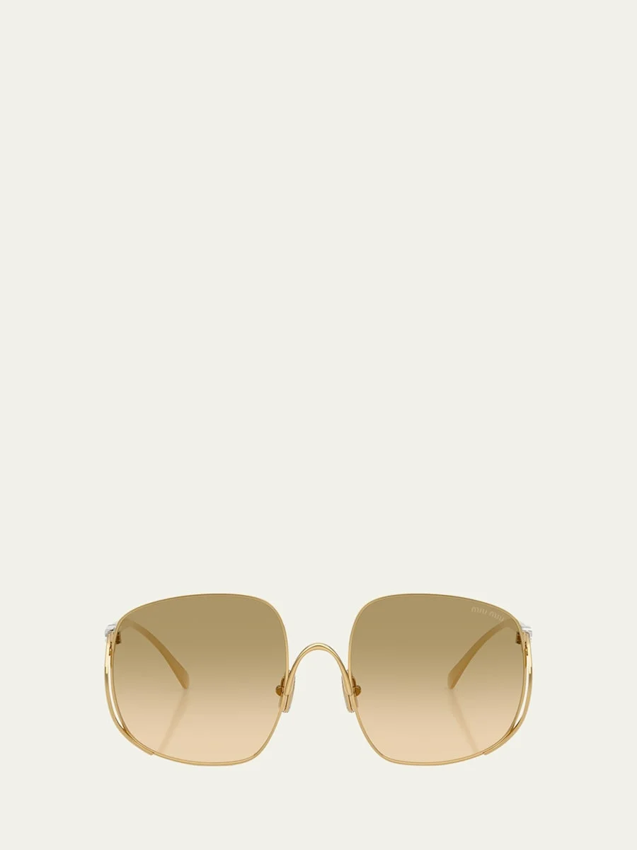 MU A57S Metal Square Sunglasses - 1