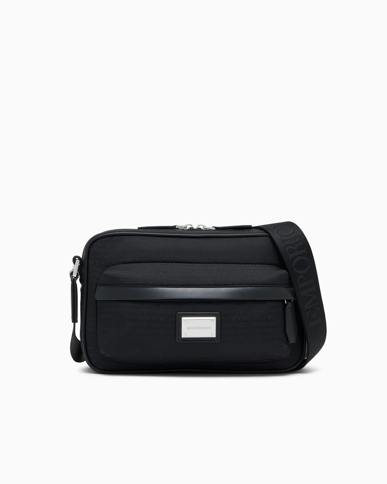 CROSSBODY MESSENGER BAG WITH ZIP AND ADJUSTABLE STRAP - 1