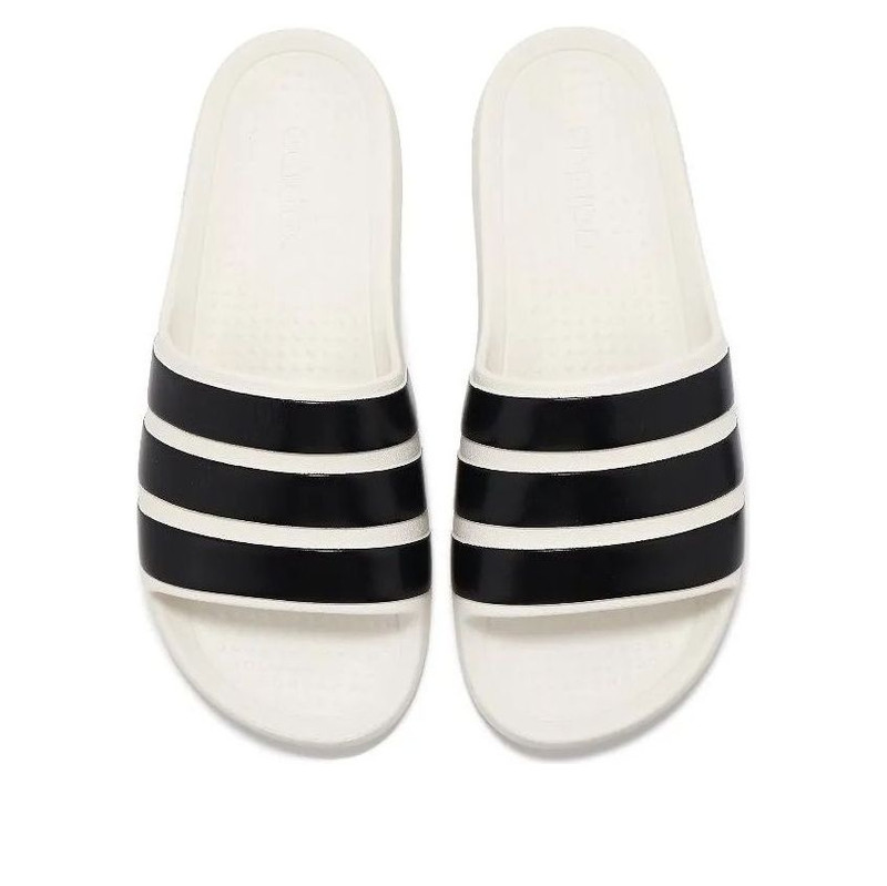 adidas adidas Adilette Flow Slides 'White Black' IG6858 outlook