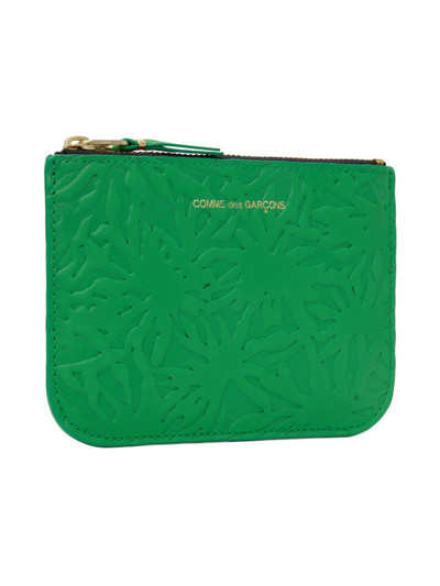 Comme Des Garçons Green Embossed Pouch outlook