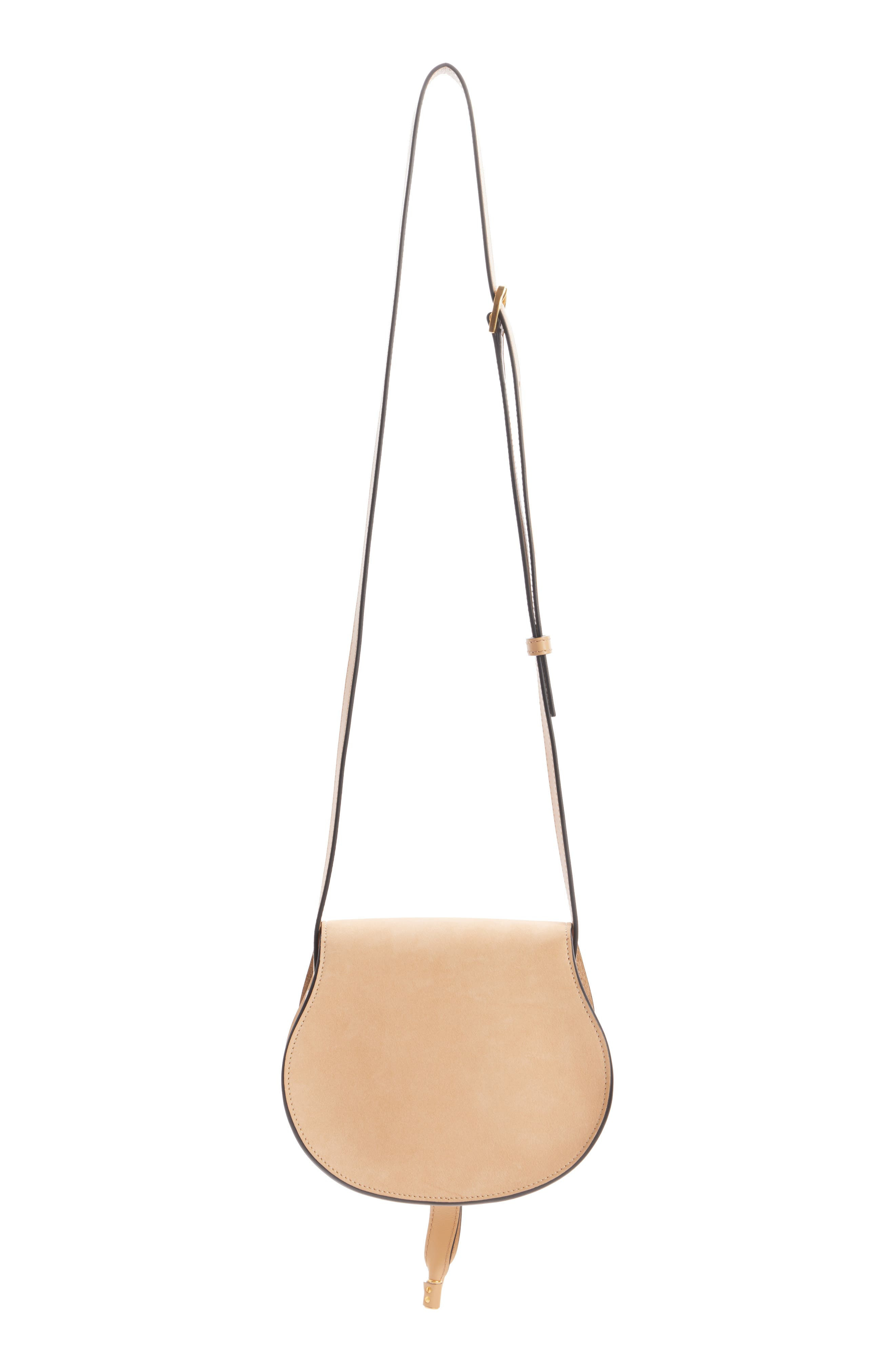 Chloé Small Marcie Leather Crossbody Bag in Milky Brown at Nordstrom - 4