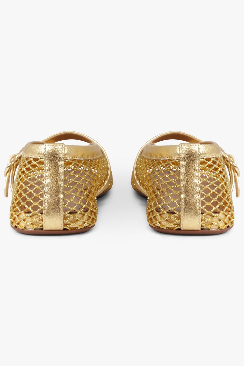 FISHNET MESH BALLET FLAT | GOLD - 5