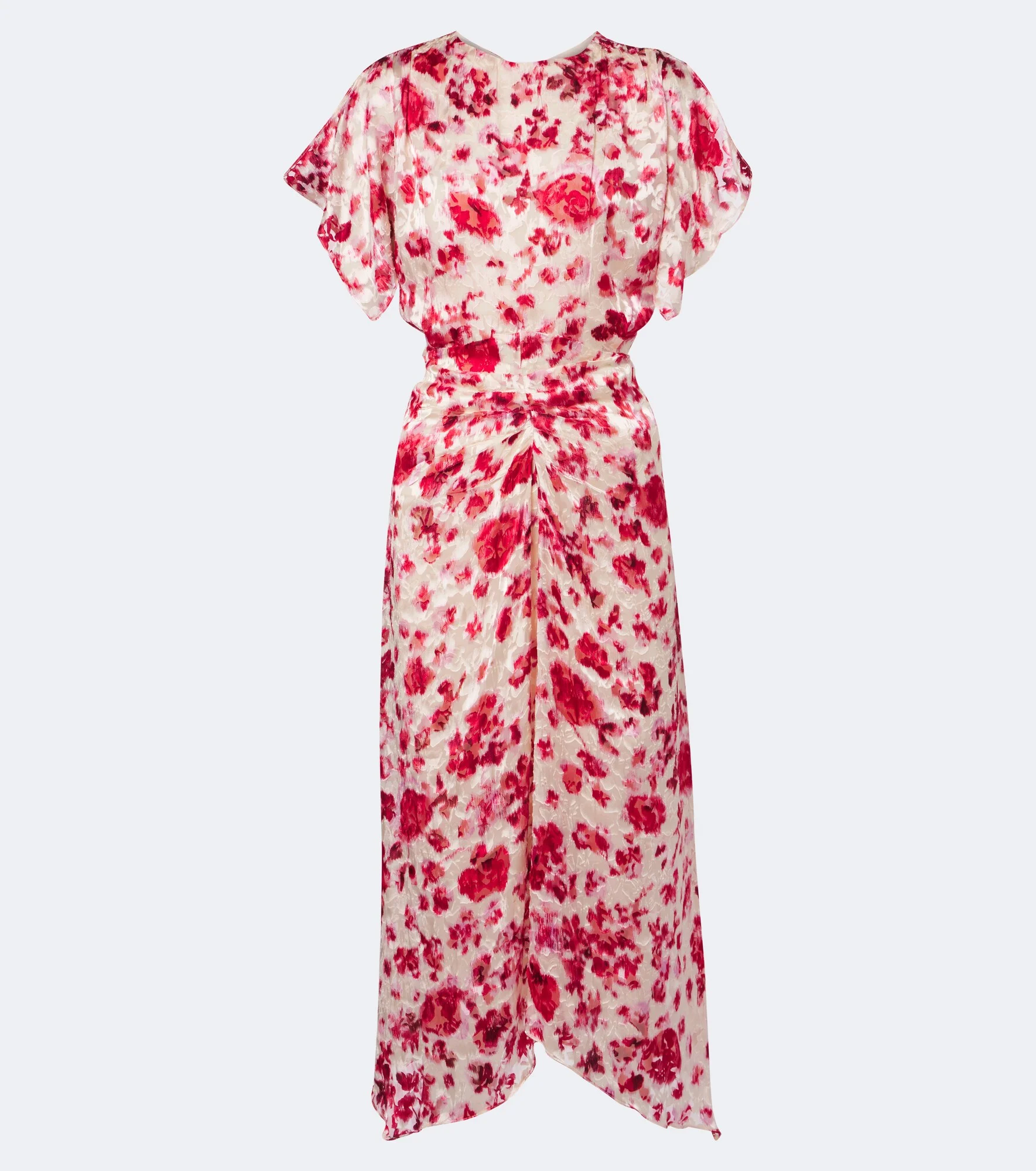 Herva floral devoré georgette midi dress - 1