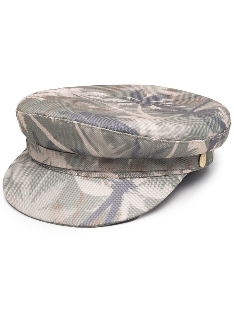 palm tree print cap 1