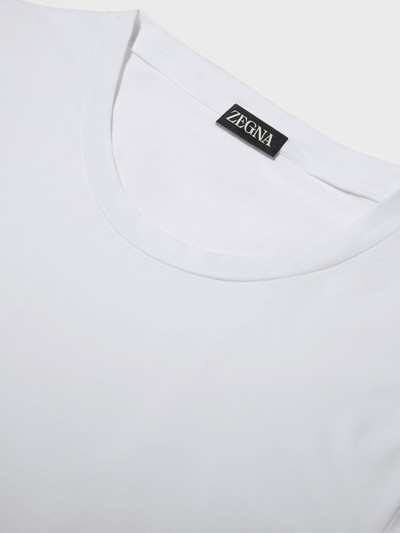 ZEGNA WHITE STRETCH COTTON T-SHIRT outlook
