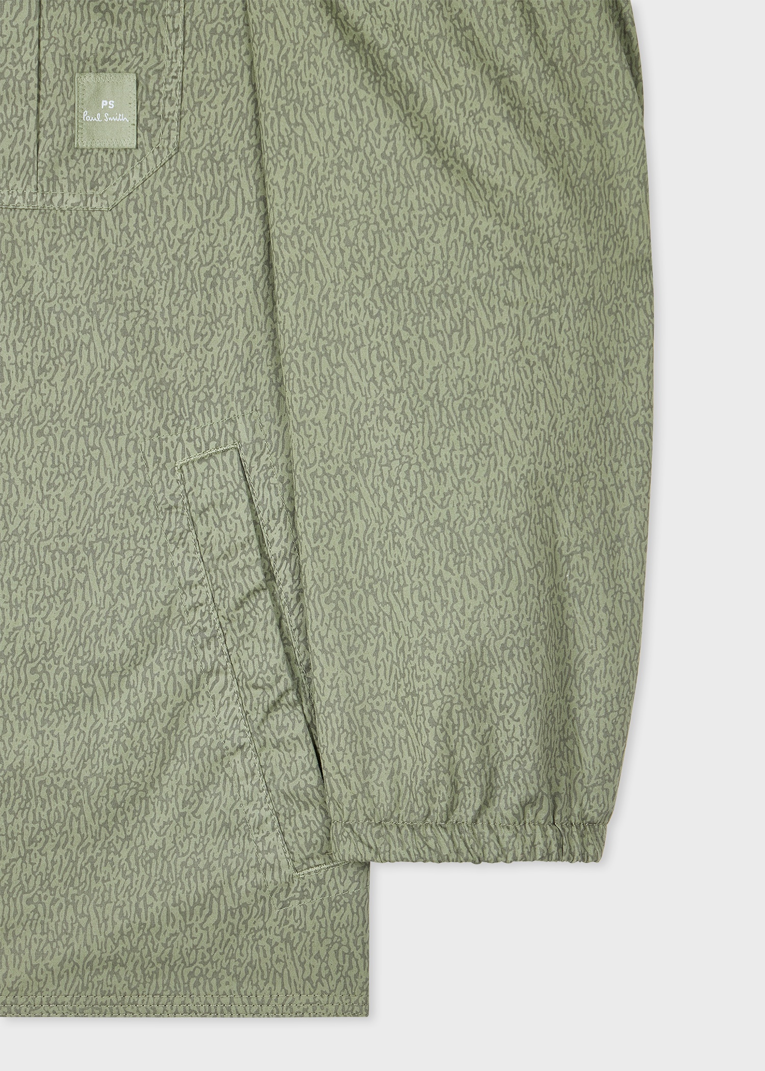 Khaki Reversible Print Hooded Jacket - 3
