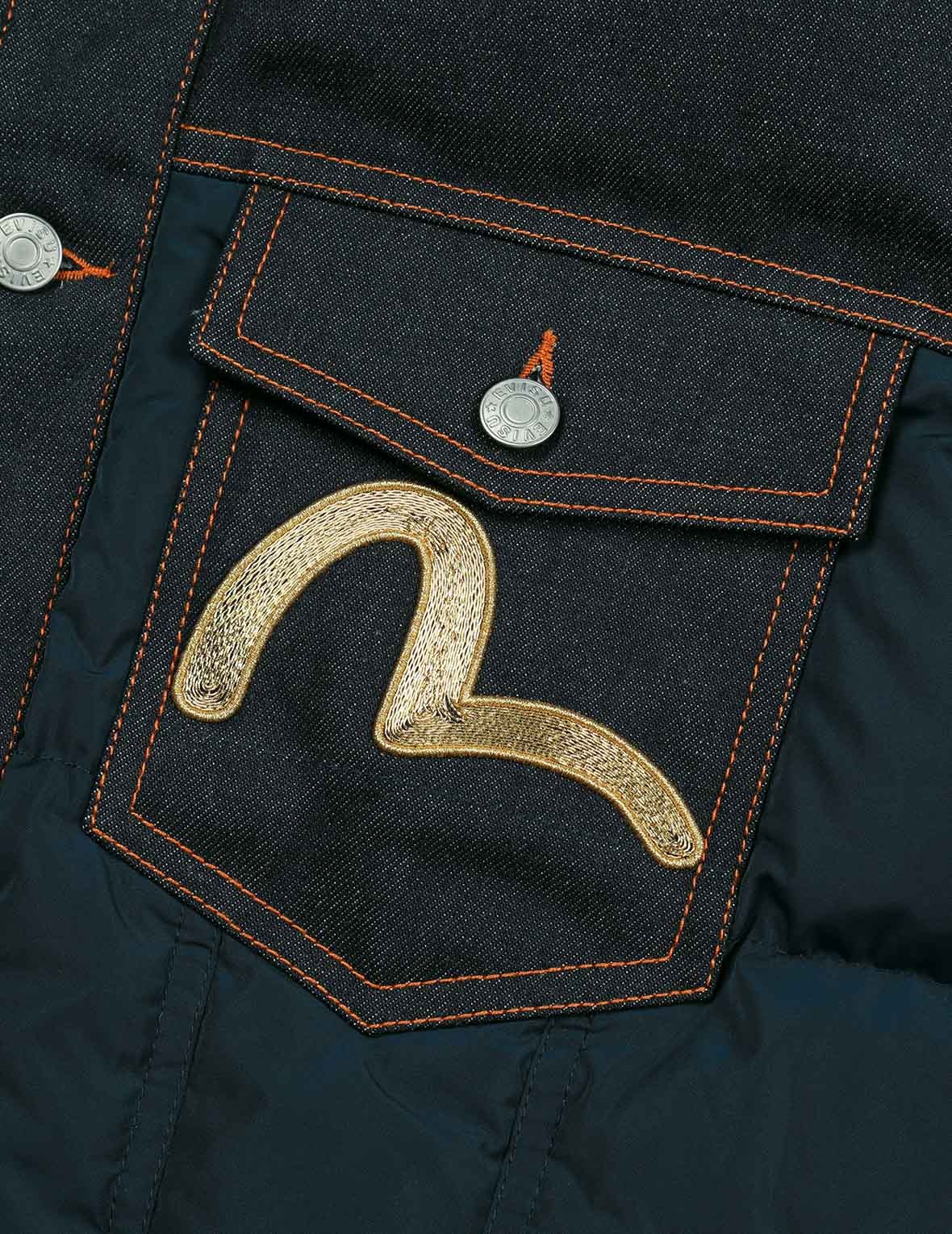 Seagull Metallic Embroidery Regular Fit Down Jacket - 7