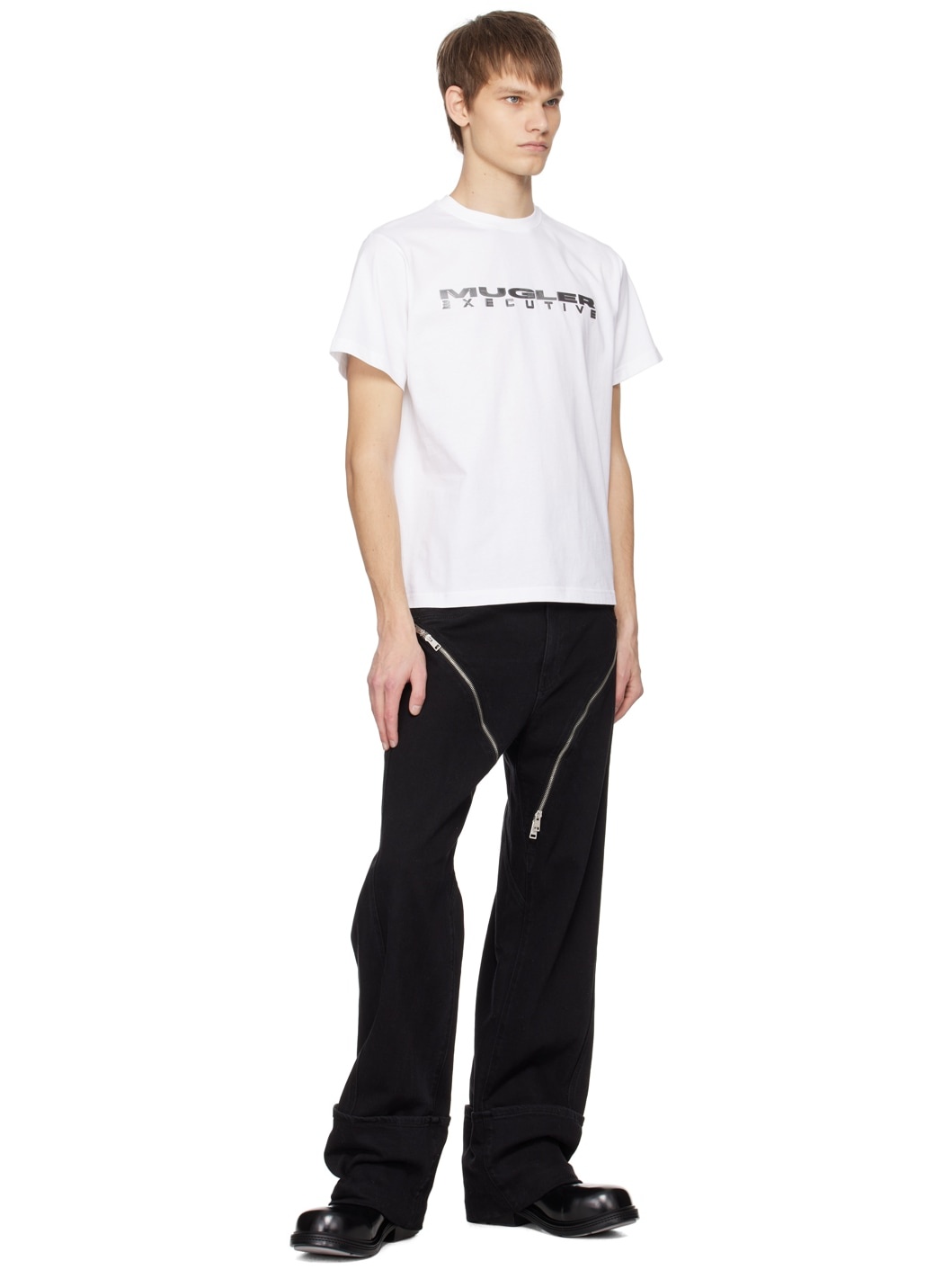 White Appliqué T-Shirt - 4