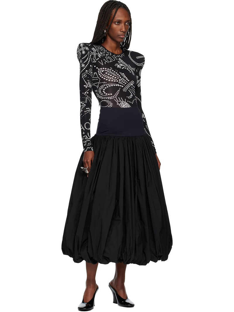 VAQUERA Black Ball Maxi Skirt outlook