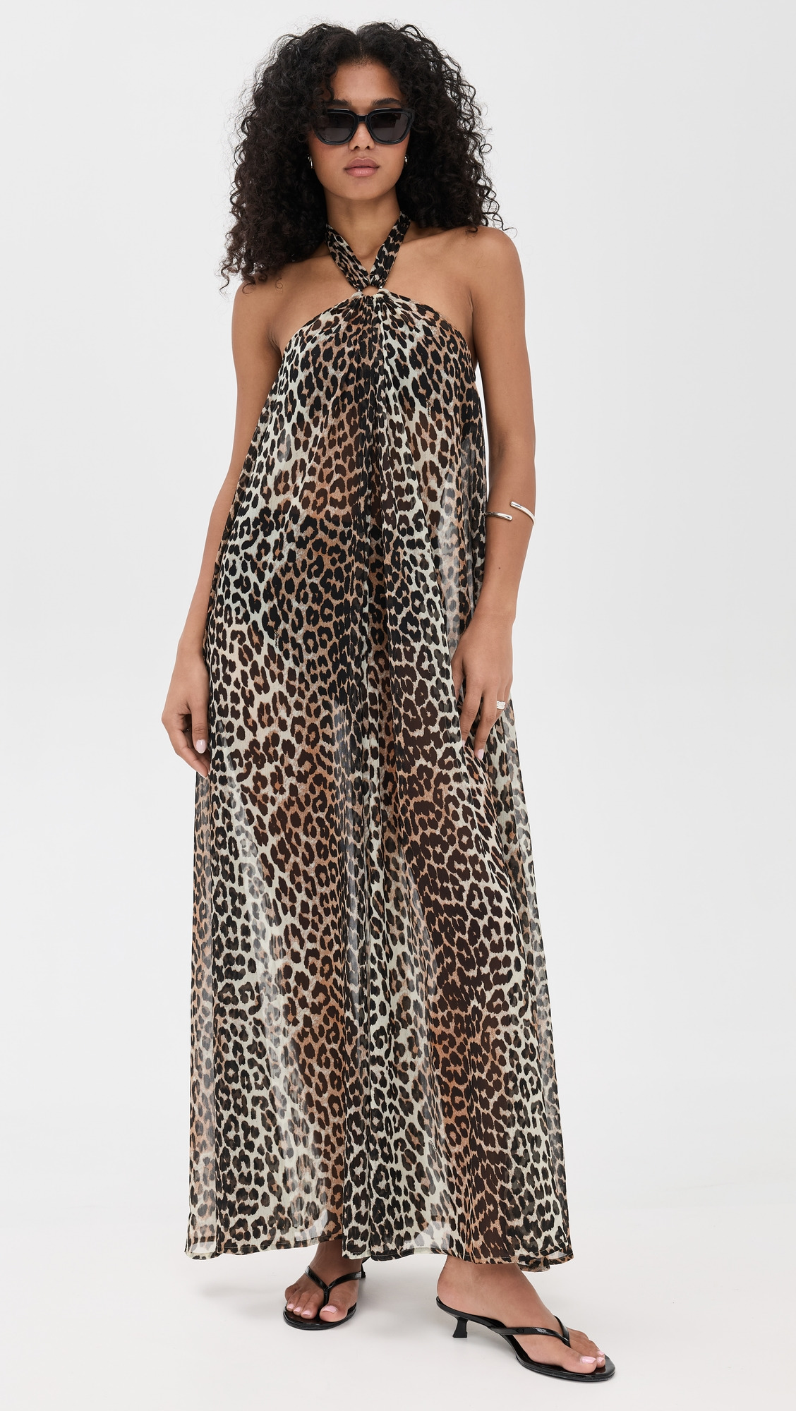 Light Chiffon Halterneck Dress - 6