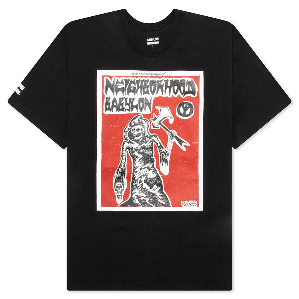 NEIGHBORHOOD X BABYLON TEE SS-4 - BLACK - 1