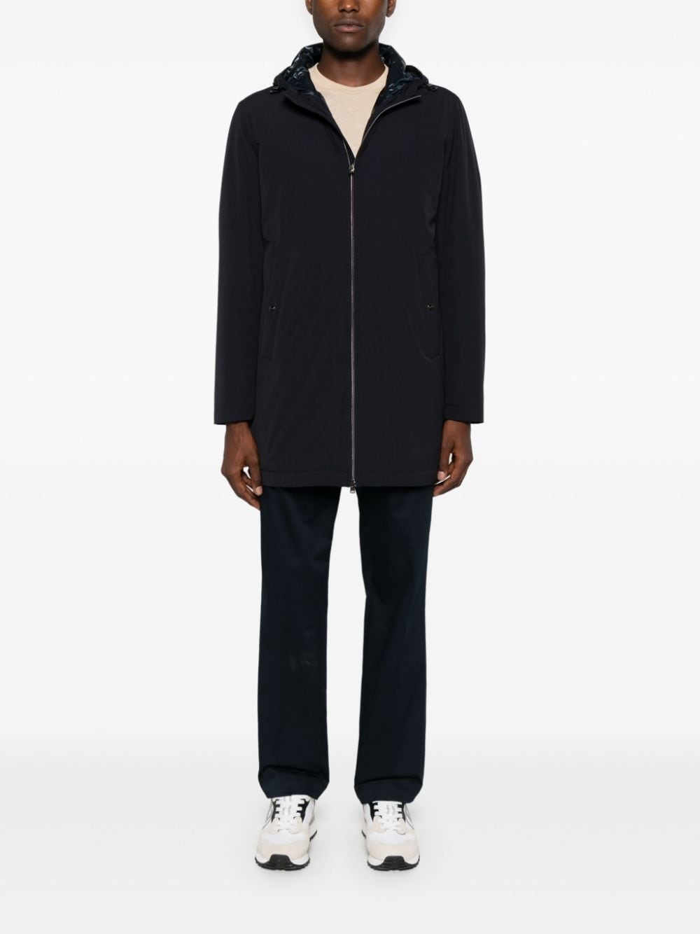 lightweight hooded parka coat - 2