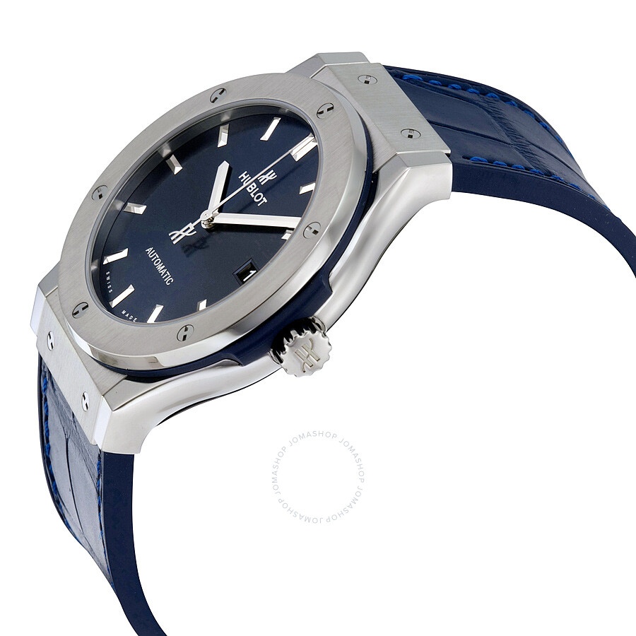 Hublot Classic Fusion Automatic Blue Sunray Dial Titanium Men's Watch 511.NX.7170.LR - 2