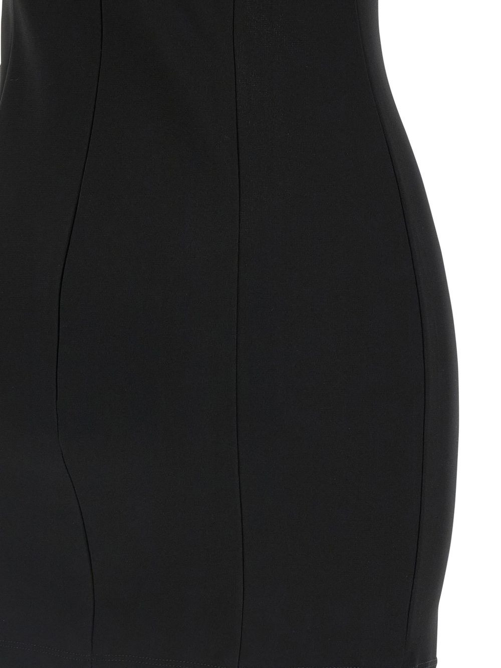 tulle-insert zip-fastening mini dress - 3