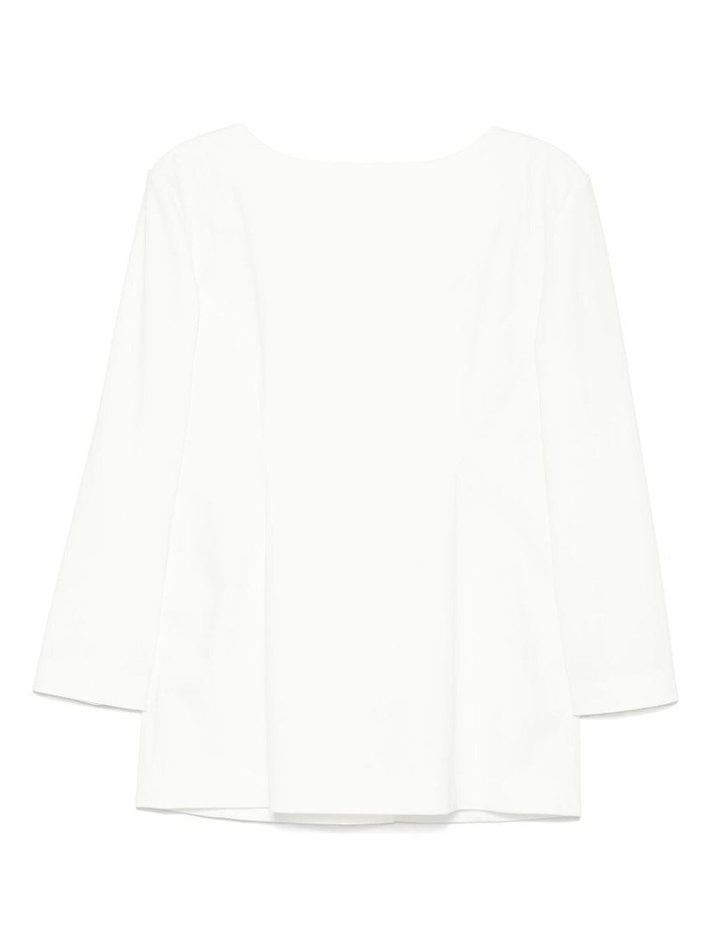 AMOMENTO boat-neck blouse outlook