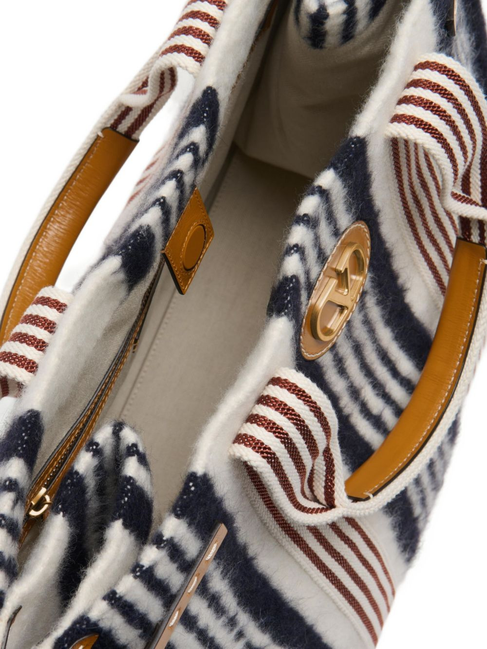 striped tote bag - 7