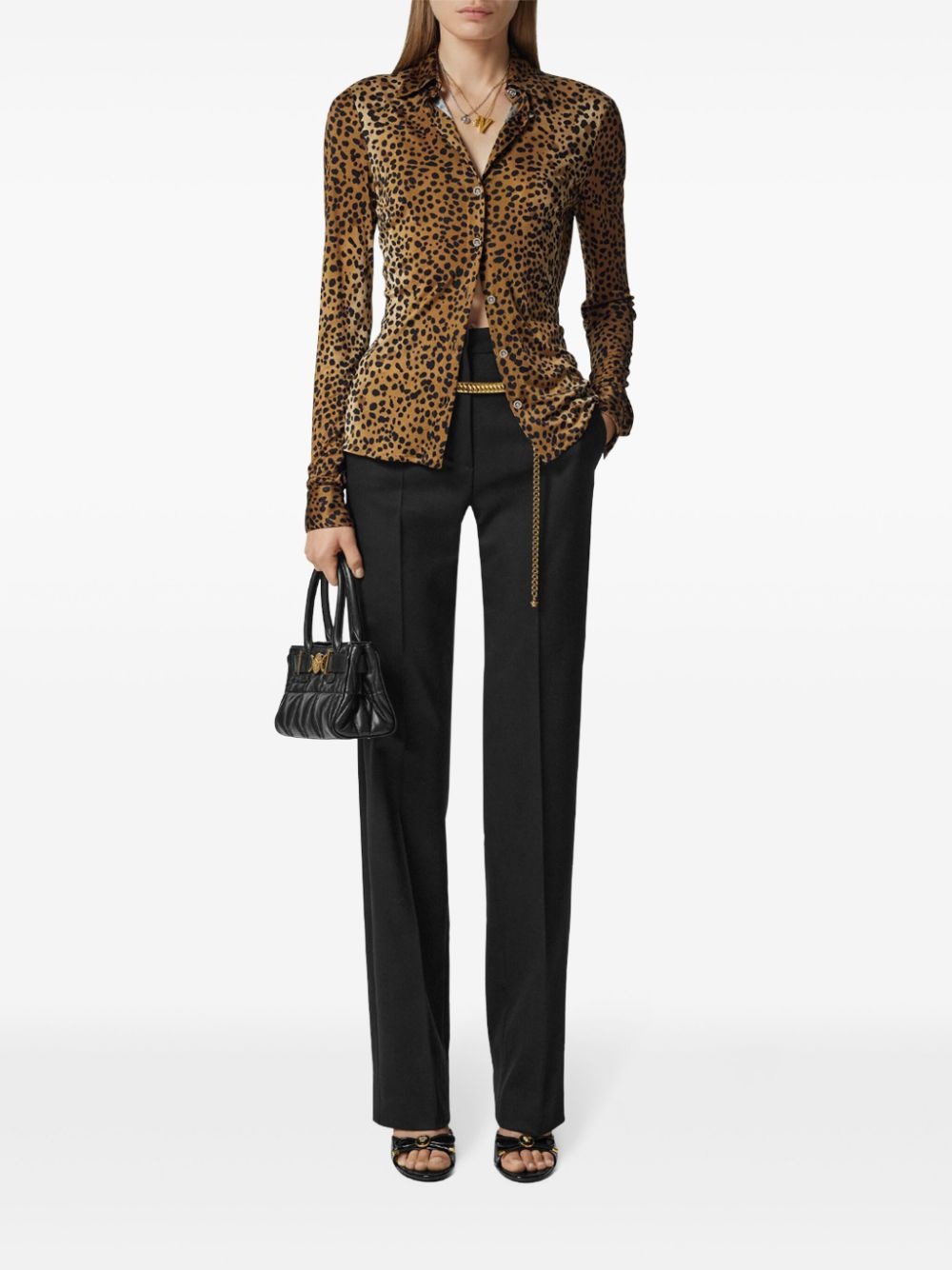 leopard-print shirt - 2