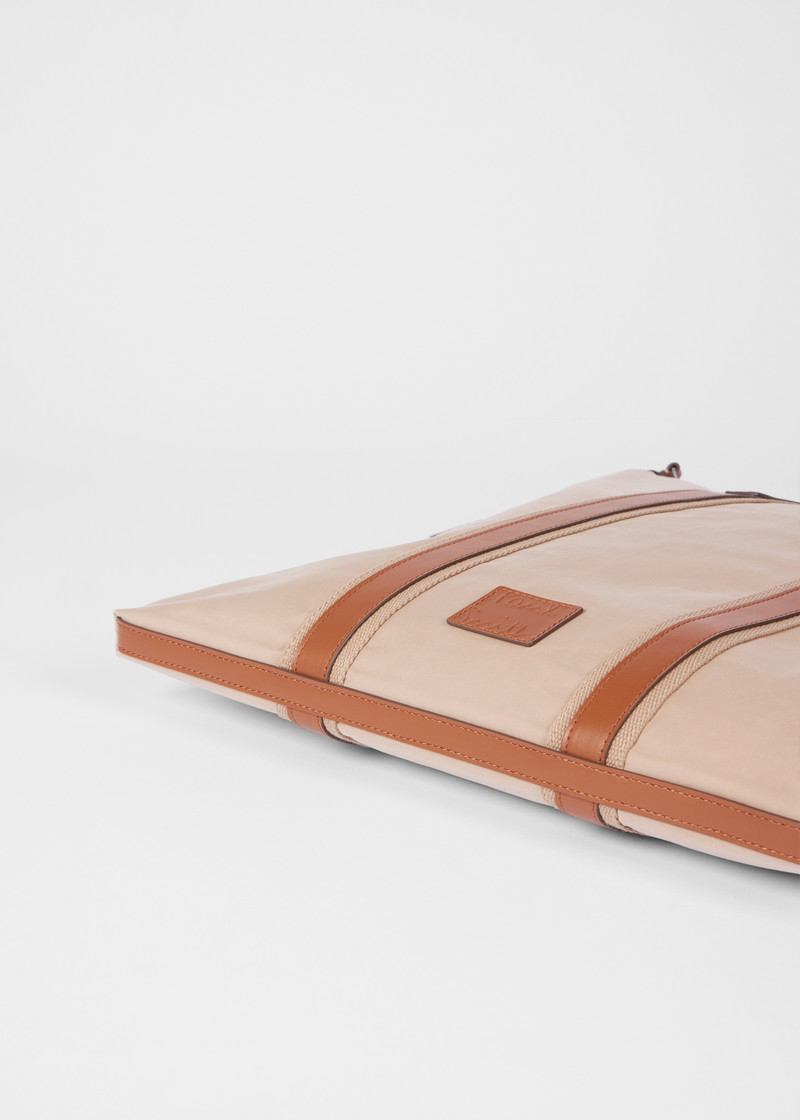 Ecru Duffle Tote Bag 5