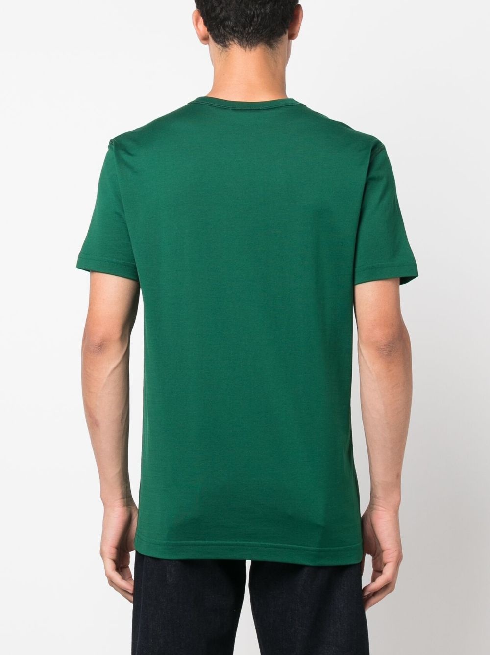 logo-patch cotton T-shirt - 4